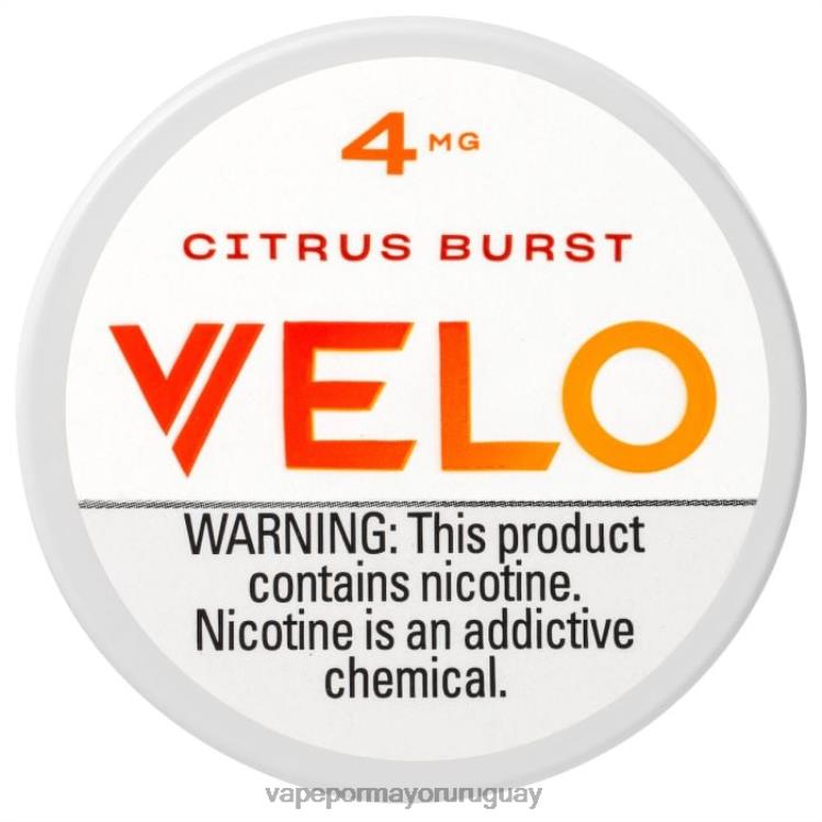 F6J4N35 - vaporizador desechable al por mayor VELO explosión de cítricos bolsa de nicotina 4 mg