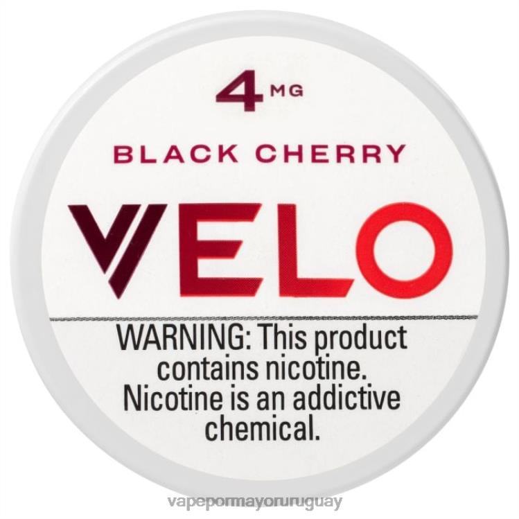 F6J4N37 - Vape Uruguay precio VELO Cerezo negro bolsa de nicotina 4 mg
