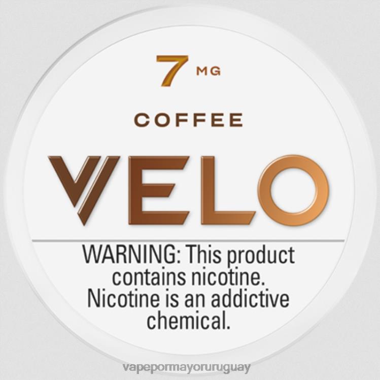 F6J4N51 - liquido Vape Uruguay VELO café bolsa de nicotina 7 mg