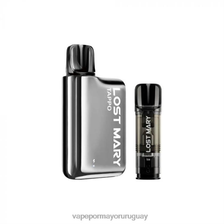 F6J4N438 - Vape por mayor Uruguay LOST MARY Tappo plata inoxidable x hielo de fresa kit de vapeo pod