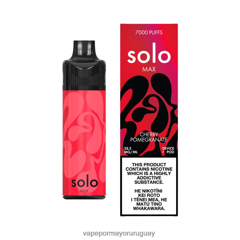 Liquido Vape Uruguay - Solo MAX kit de cápsulas granada cereza TTNLDJ66