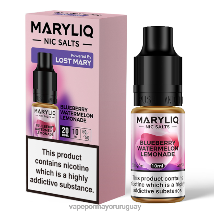 F6J4N442 - Vaper sin nicotina LOST MARY MARYLIQ limonada de sandía y arándanos sales nic - 10ml - 20mg