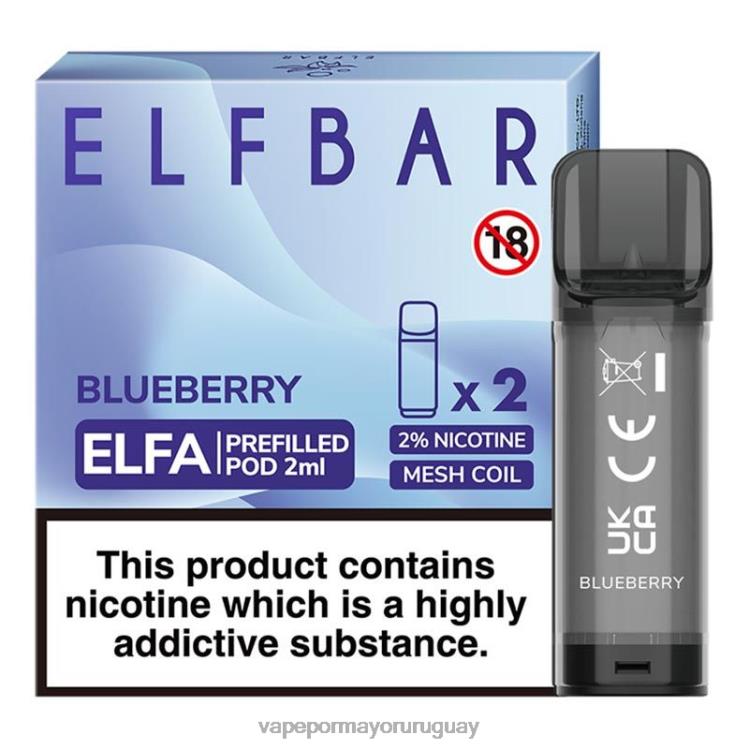 F6J4N316 - venta de vaporizadores al por mayor ELFBAR Elfa arándano cápsula precargada - 2 ml - 20 mg (paquete de 2)