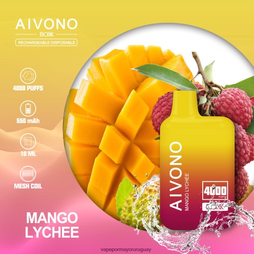 Liquido Vape Uruguay - Aivono AIM BOXX 4000 lichi de mango 220Z22216