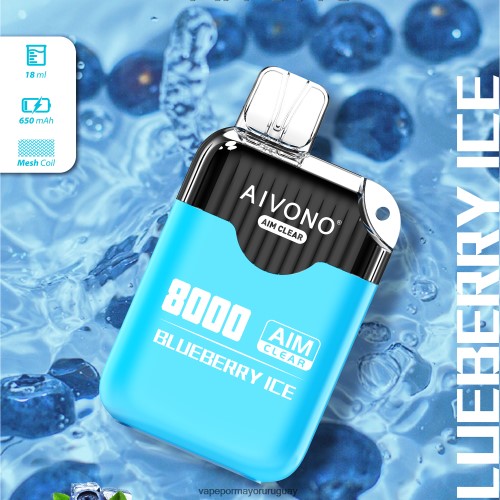 Liquido Vape Uruguay - Aivono AIM CLEAR 8000 hielo de arándanos 220Z22206