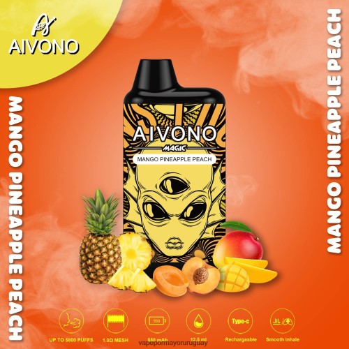 mango piña durazno