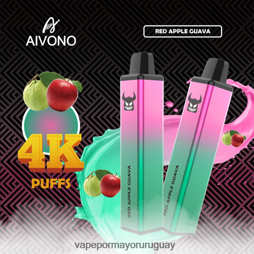 Vape Mayorista - Aivono AIM FREAK 4000 guayaba manzana roja 220Z22257