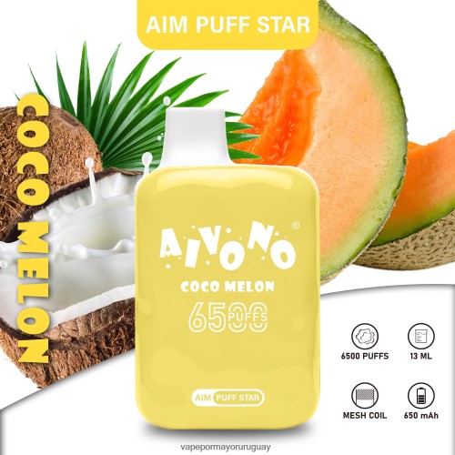 Vape Mayorista - Aivono AIM PUFF STAR 6500 cocomelón 220Z22297