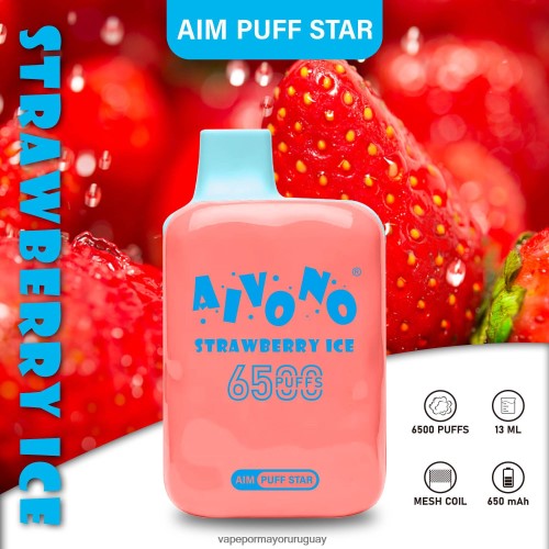 hielo de fresa