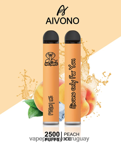 Liquido Vape Uruguay - Aivono AIM SNAKE 2500 hielo de durazno 220Z22316