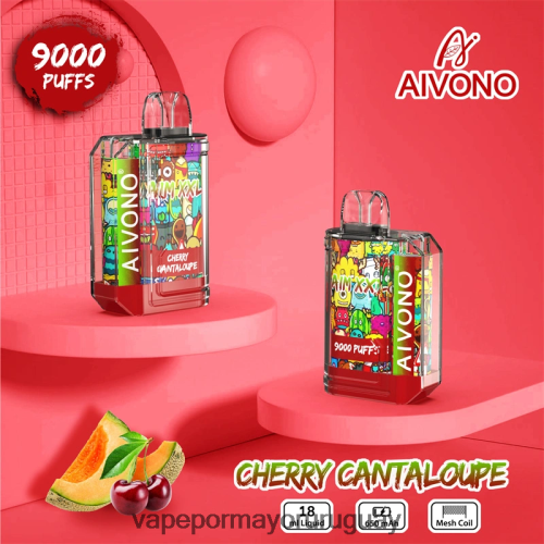 Vape Mayorista - Aivono AIM XXL 9000 pegatina boca transparente melón cereza 220Z2257