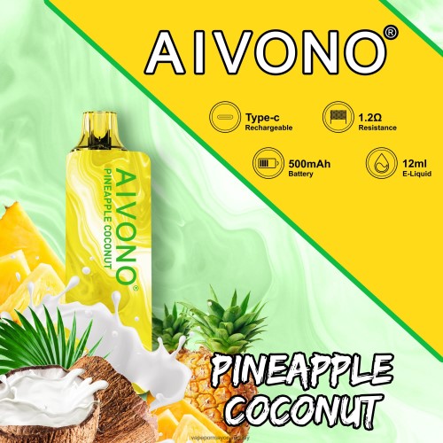 Liquido Vape Uruguay - Aivono AIM GUN 7000 coco piña 220Z22106