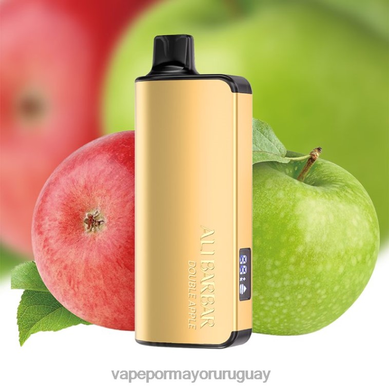 Vape Mayorista - Alibarbar Ingot 20000 vaporizadores desechables manzana doble HL0R447