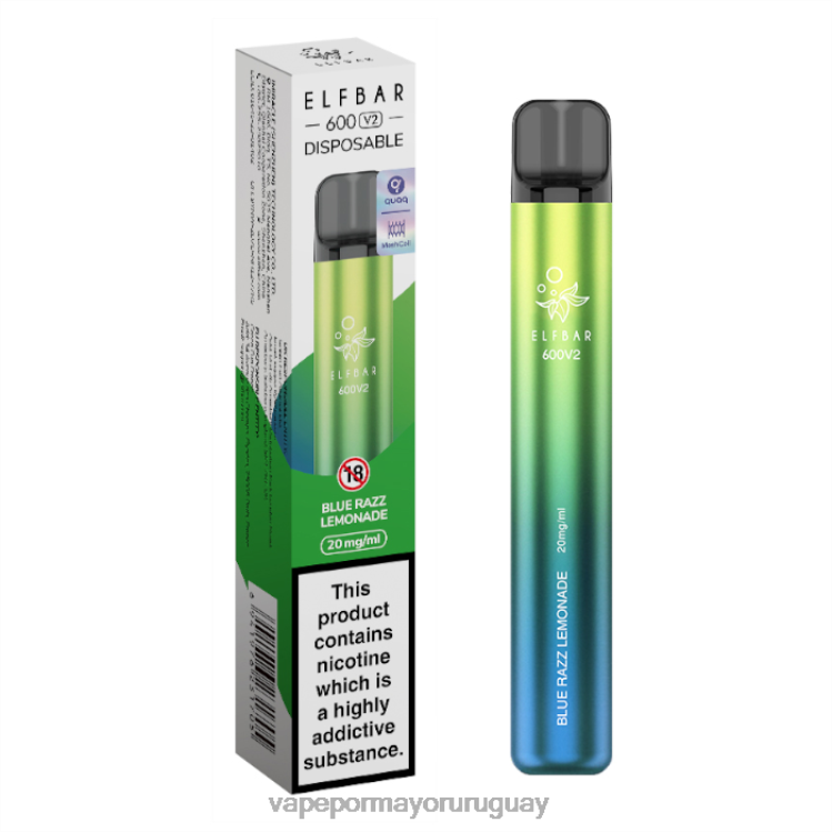 F6J4N274 - vaporizador al por mayor ELFBAR 600V2 limonada azul razz 20 mg