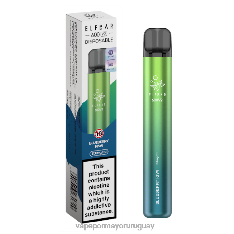 F6J4N276 - venta de vaporizadores al por mayor ELFBAR 600V2 kiwi de arándanos 20 mg