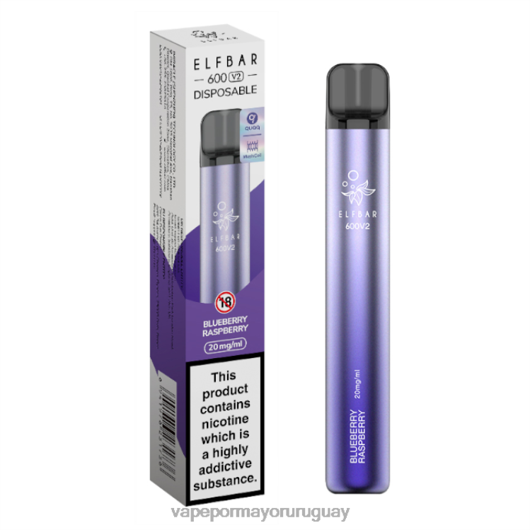 F6J4N277 - Vape Uruguay precio ELFBAR 600V2 frambuesa arándano 20 mg