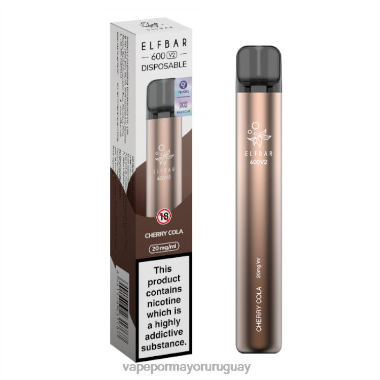 F6J4N280 - Vape Uruguay mercado libre ELFBAR 600V2 cola de cereza 20 mg