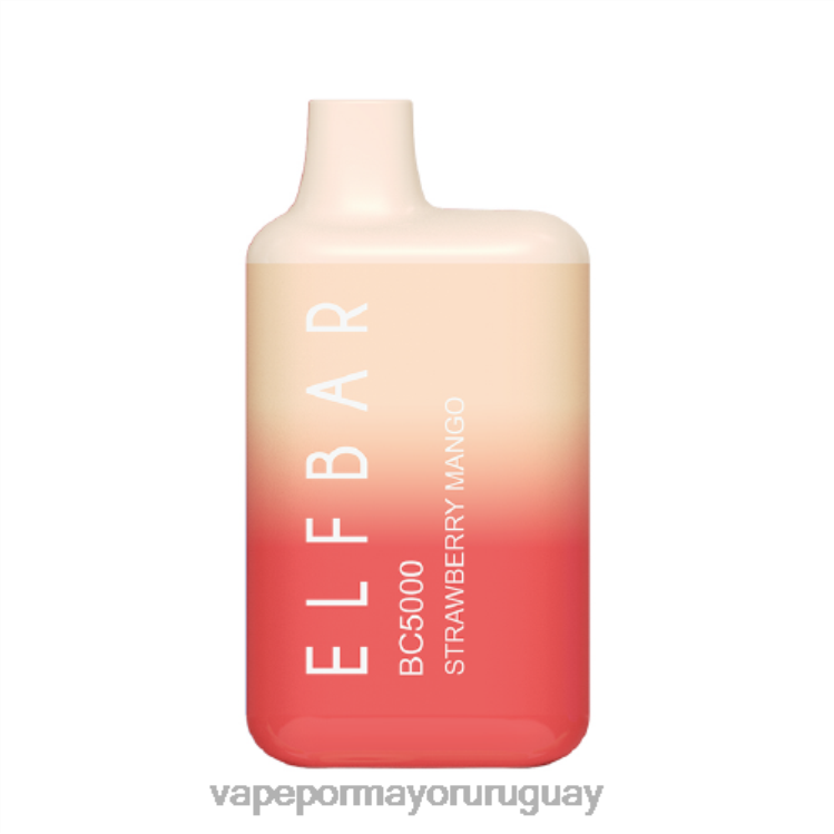 F6J4N309 - Vape Uruguay sin nicotina ELFBAR BC5000 mango fresa
