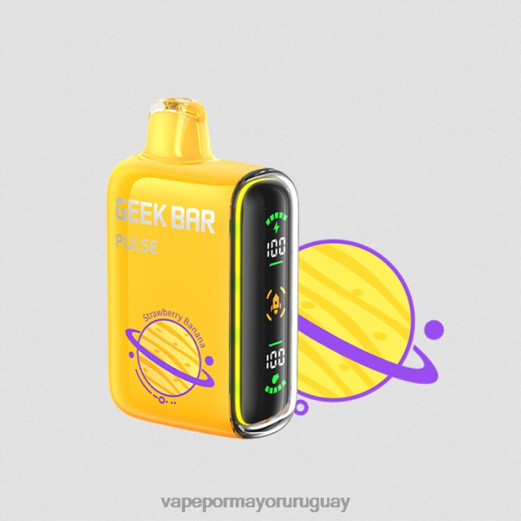 F6J4N75 - vaporizador desechable al por mayor GEEK BAR Pulse Fresa plátano edición planeta 7500 inhalaciones/15000 inhalaciones