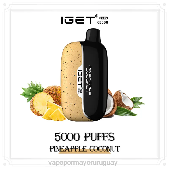 Liquido Vape Uruguay - IGET Moon k5000 2NZ816 coco piña