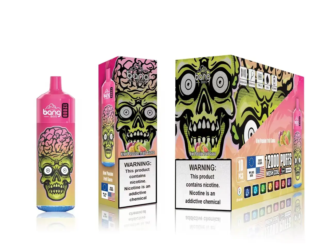 F6J4N115 - vaporizador desechable al por mayor Bang Box kiwi maracuyá guayaba 12000 bocanadas