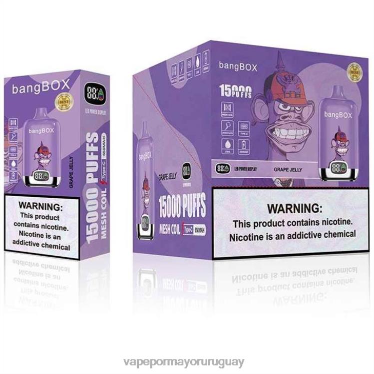 F6J4N142 - Vaper sin nicotina Bang Box mermelada de uva 15000