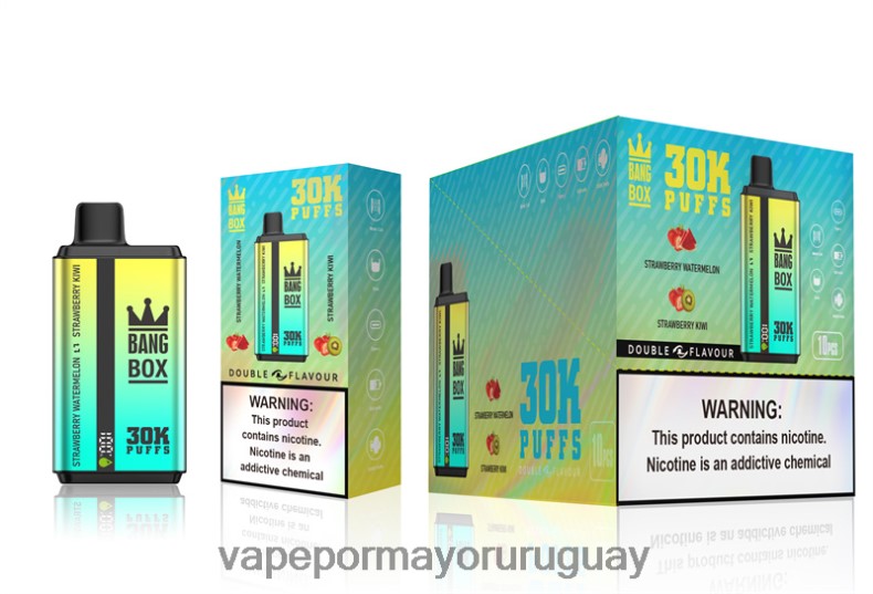 Liquido Vape Uruguay - Bang Box 30000 inhalaciones de dos sabores. sandía fresa y kiwi fresa N64F864