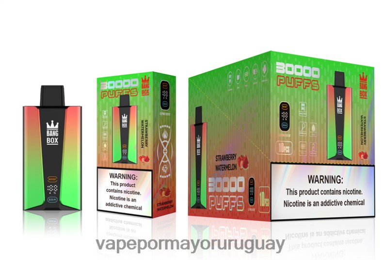 Vape Mayorista - Bang Box Pantalla inteligente de 30000 inhalaciones sandia fresa N64F875