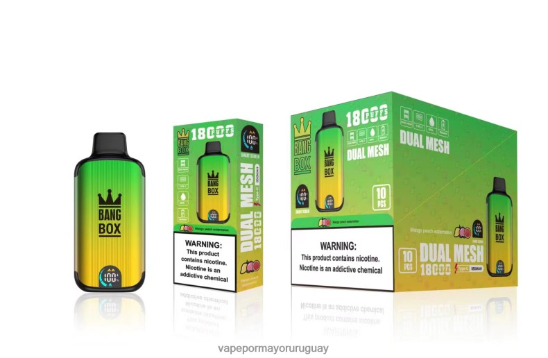 Vape Por Mayor Uruguay - Bang Box 18000 bocanadas sandia mango durazno N64F889