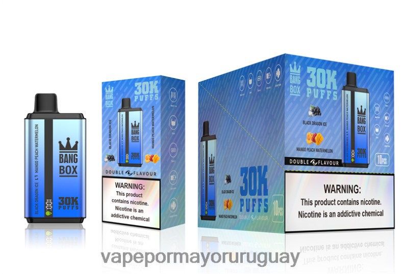 Vape Uruguay Mercado Libre - Bang Box 30000 inhalaciones de dos sabores. sandía black dragon ice & mango melocotón N64F871