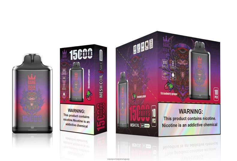 Vape Uruguay Mercado Libre - Bang Box s1-15000 bocanadas uva fresa N64F8111