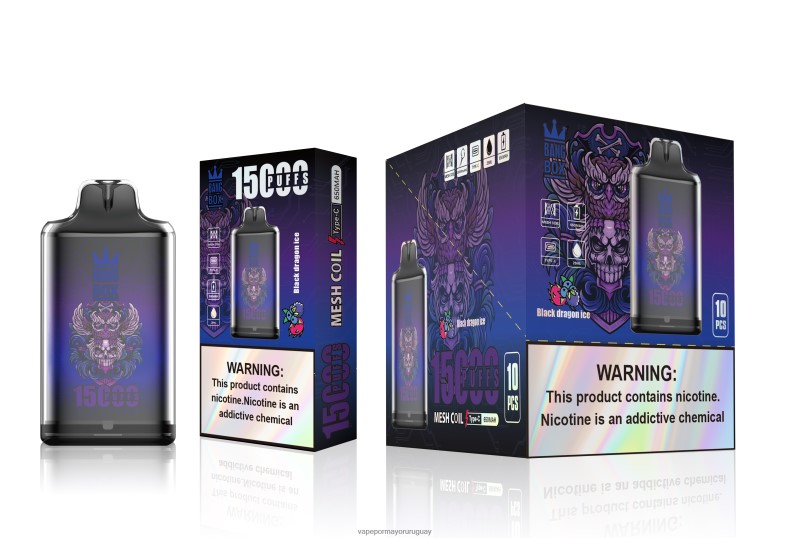 Vape Uruguay Precio - Bang Box s1-15000 bocanadas hielo del dragón negro N64F8110