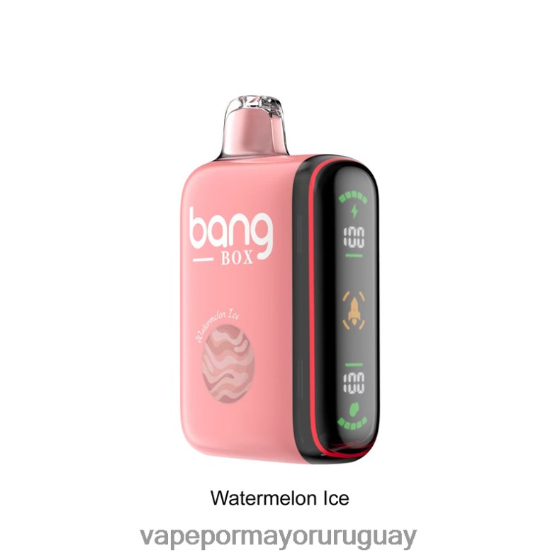 Vape Uruguay Sin Nicotina - Bang Box Pantalla de potencia inteligente de 9000-18000 inhalaciones hielo de sandia N64F834