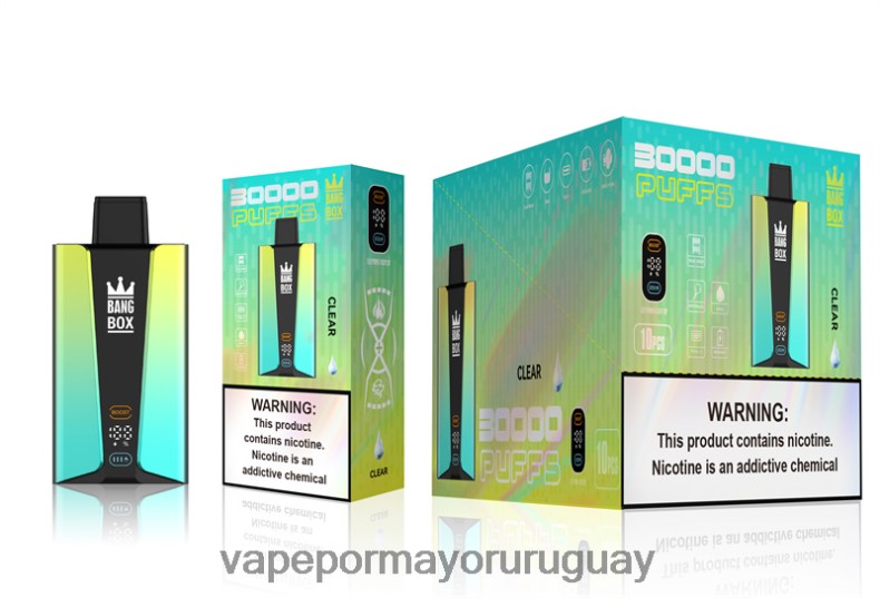Vaporizador Al Por Mayor - Bang Box Pantalla inteligente de 30000 inhalaciones claro N64F876