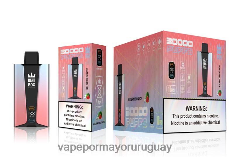 Vaporizador Al Por Mayor - Bang Box Pantalla inteligente de 30000 inhalaciones hielo de sandia N64F886
