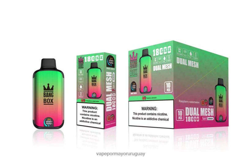 Vaporizador Desechable Al Por Mayor - Bang Box 18000 bocanadas sandia frambuesa N64F897