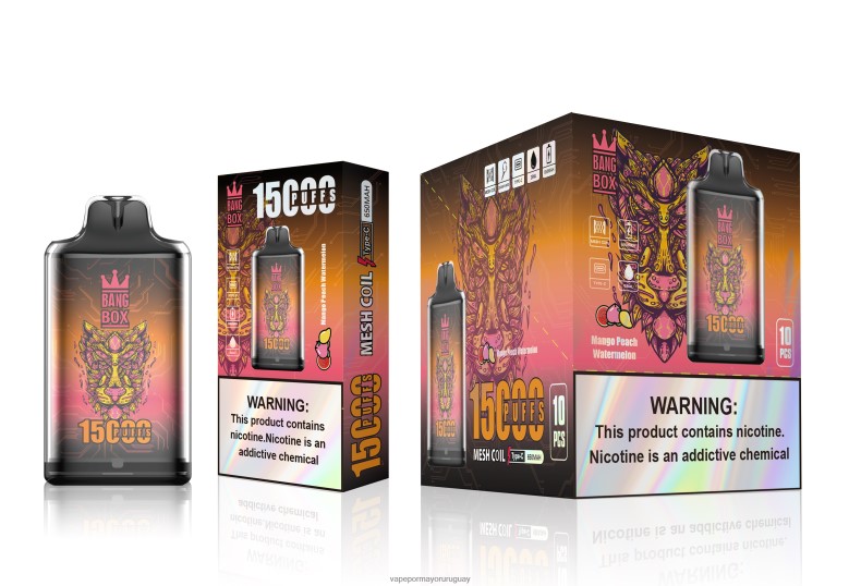 Vaporizador Desechable Al Por Mayor - Bang Box s1-15000 bocanadas sandia mango durazno N64F8107