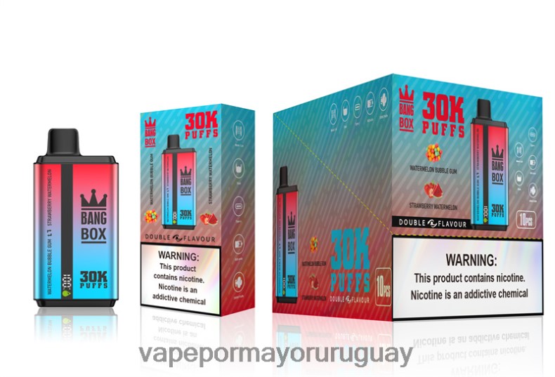 Venta De Vaporizadores Al Por Mayor - Bang Box 30000 inhalaciones de dos sabores. chicle de sandía y sandía de fresa N64F868