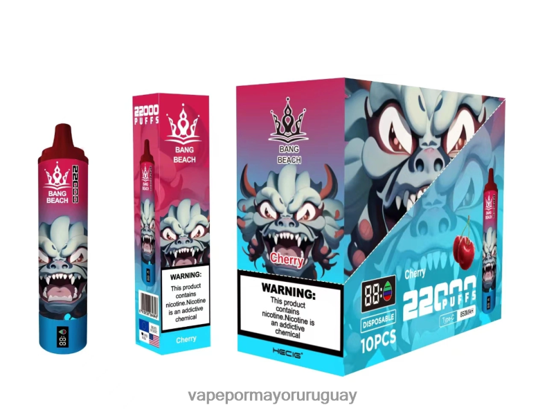 Vape Mayorista - Bang Beach Pantalla inteligente de 22000 inhalaciones cereza N64F817