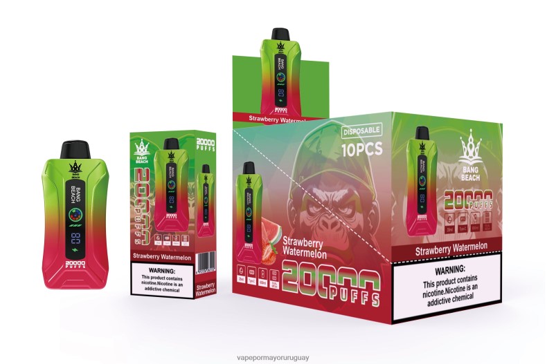 Vape Uruguay Mercado Libre - Bang Beach vape elegante de la pantalla de 20000 soplos sandia fresa N64F83