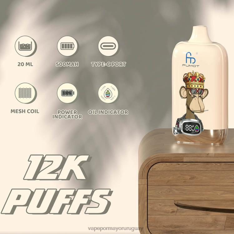 F6J4N4 - vaporizador al por mayor Fumot Tornado Digital Box desechable 12000