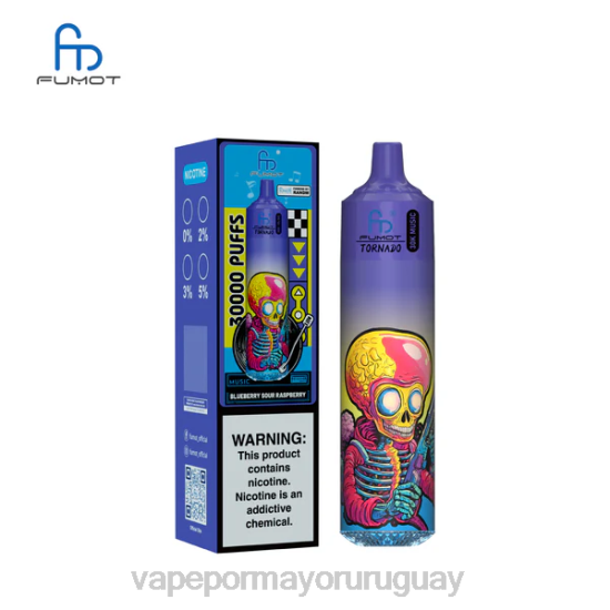 Liquido Vape Uruguay - Fumot Tornado música de 30k arándano frambuesa agria BLVFH6