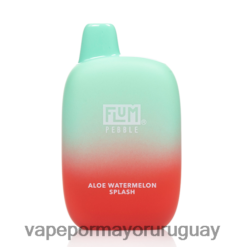 Vaper Sin Nicotina - FLUM PEBBLES 6000 bocanadas salpicaduras de aloe y sandía TDT28P15