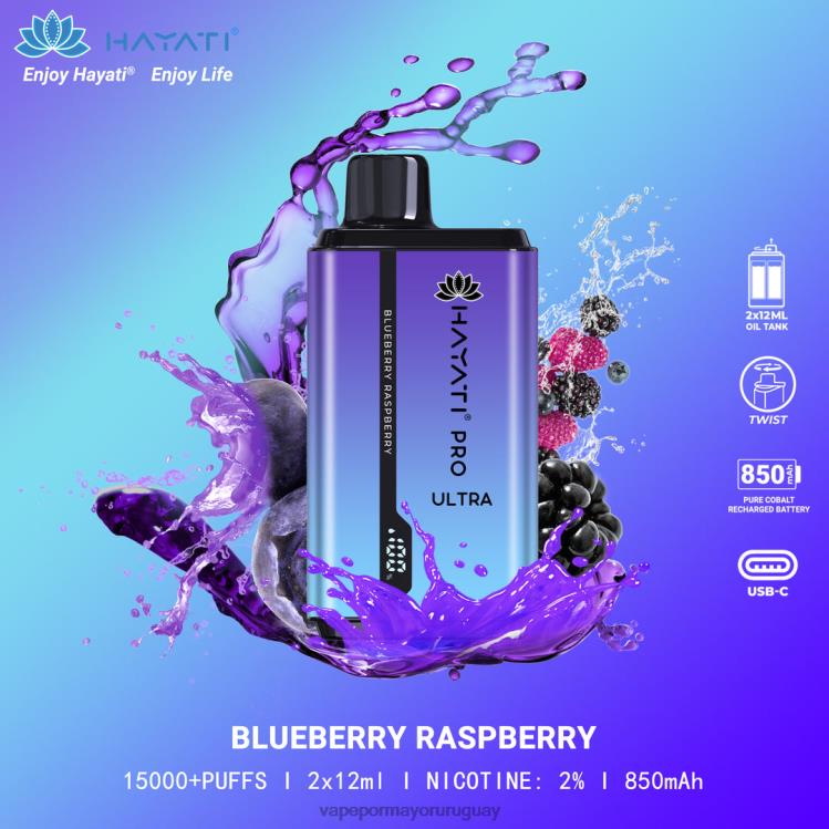F6J4N201 - liquido Vape Uruguay Hayati Pro Ultra frambuesa arándano