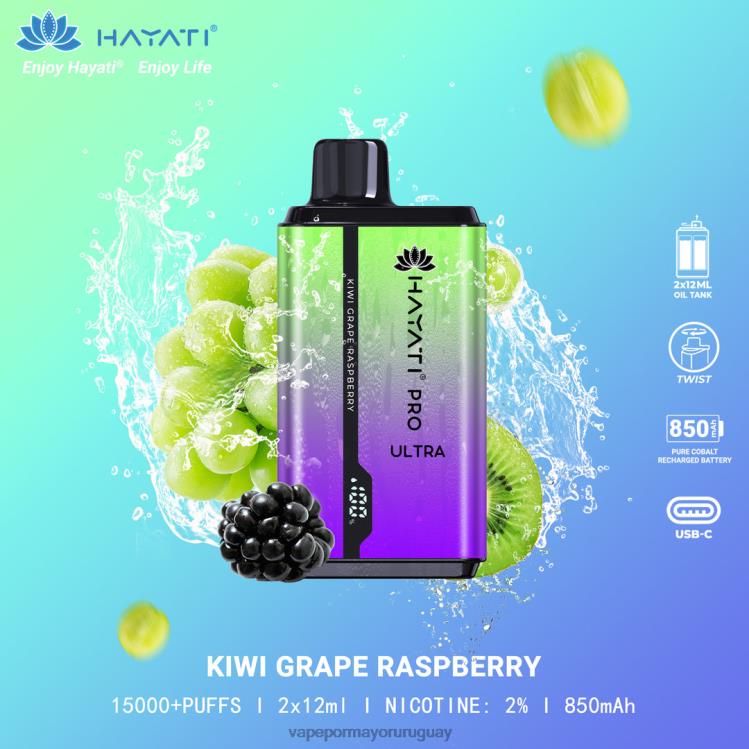F6J4N207 - Vape Uruguay precio Hayati Pro Ultra kiwi uva frambuesa