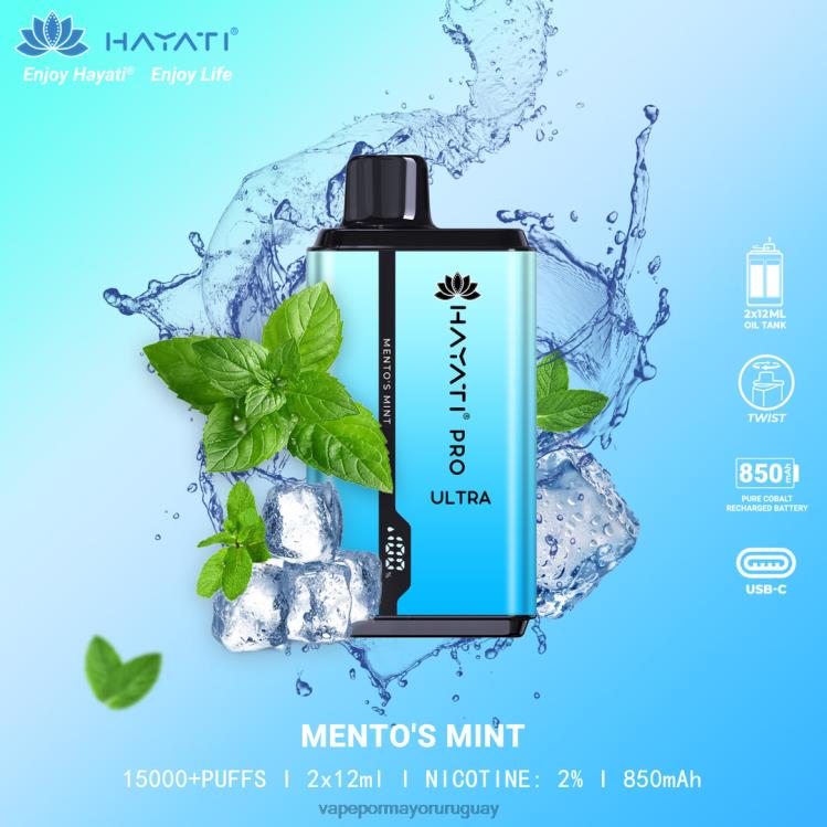 F6J4N211 - liquido Vape Uruguay Hayati Pro Ultra menta de mento