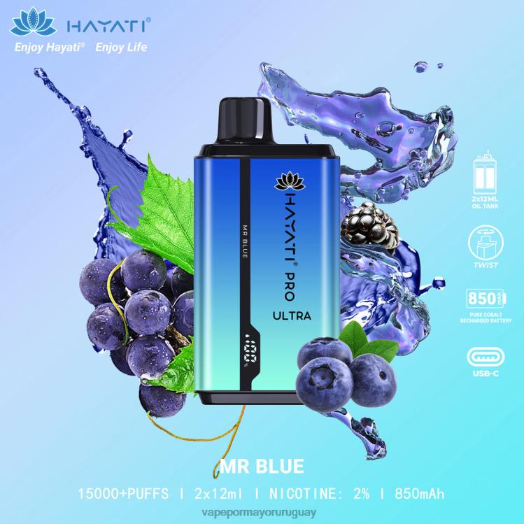 F6J4N212 - Vaper sin nicotina Hayati Pro Ultra señor azul