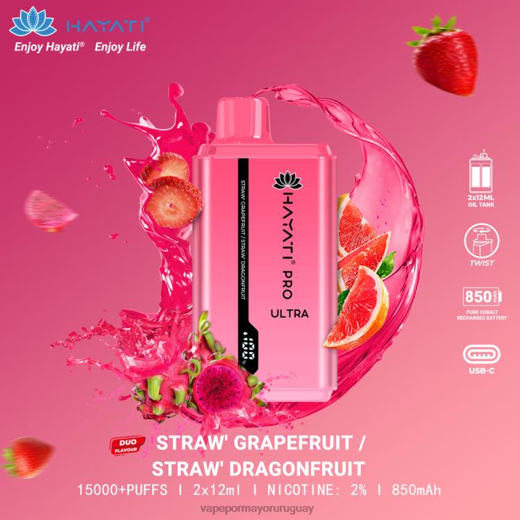 F6J4N231 - liquido Vape Uruguay Hayati Pro Ultra pomelo fresa/fruta del dragón de fresa