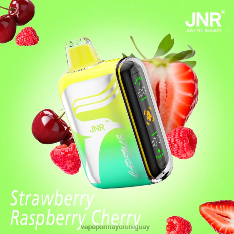 F6J4N611 - liquido Vape Uruguay JNR CAPSULE fresa frambuesa cereza