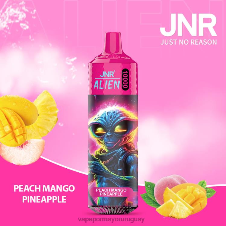 F6J4N658 - Vape por mayor Uruguay JNR ALIEN durazno mango piña